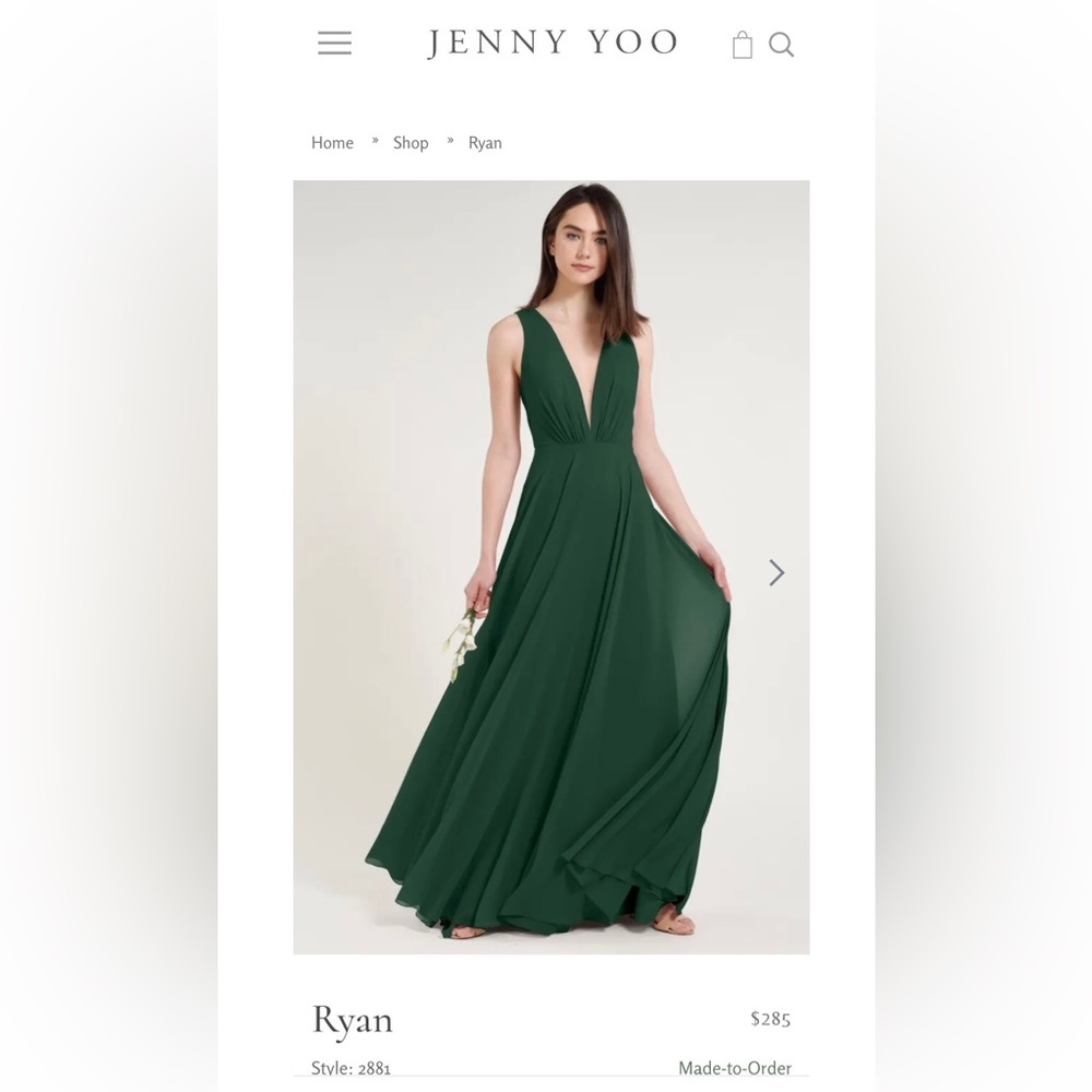 Forest Green Jenny Yoo Dress — Ryan Style